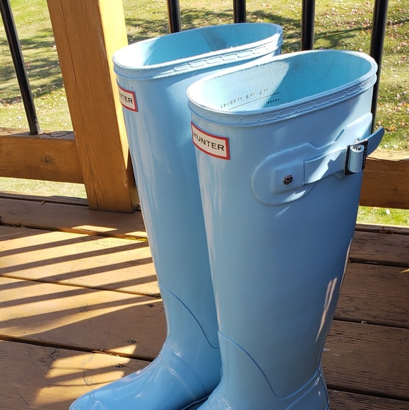 hunter vivid blue boots